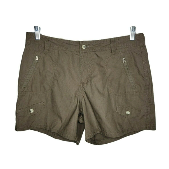 COLUMBIA XCO Shorts Brown Hiking Outer Sportswear Lightweight Cotton - Picture 1 of 5